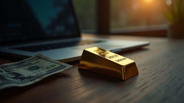 Afficher la véritable valeur des investissements en or face au dollar